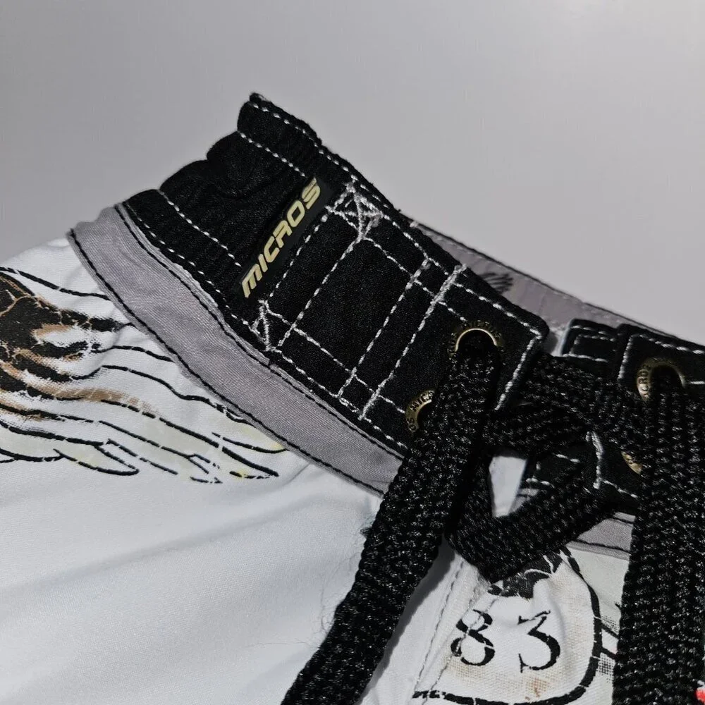 Micros Baby Boy Swim Trunks Board Shorts Skull Snake Eagle Sword Toddler 2T